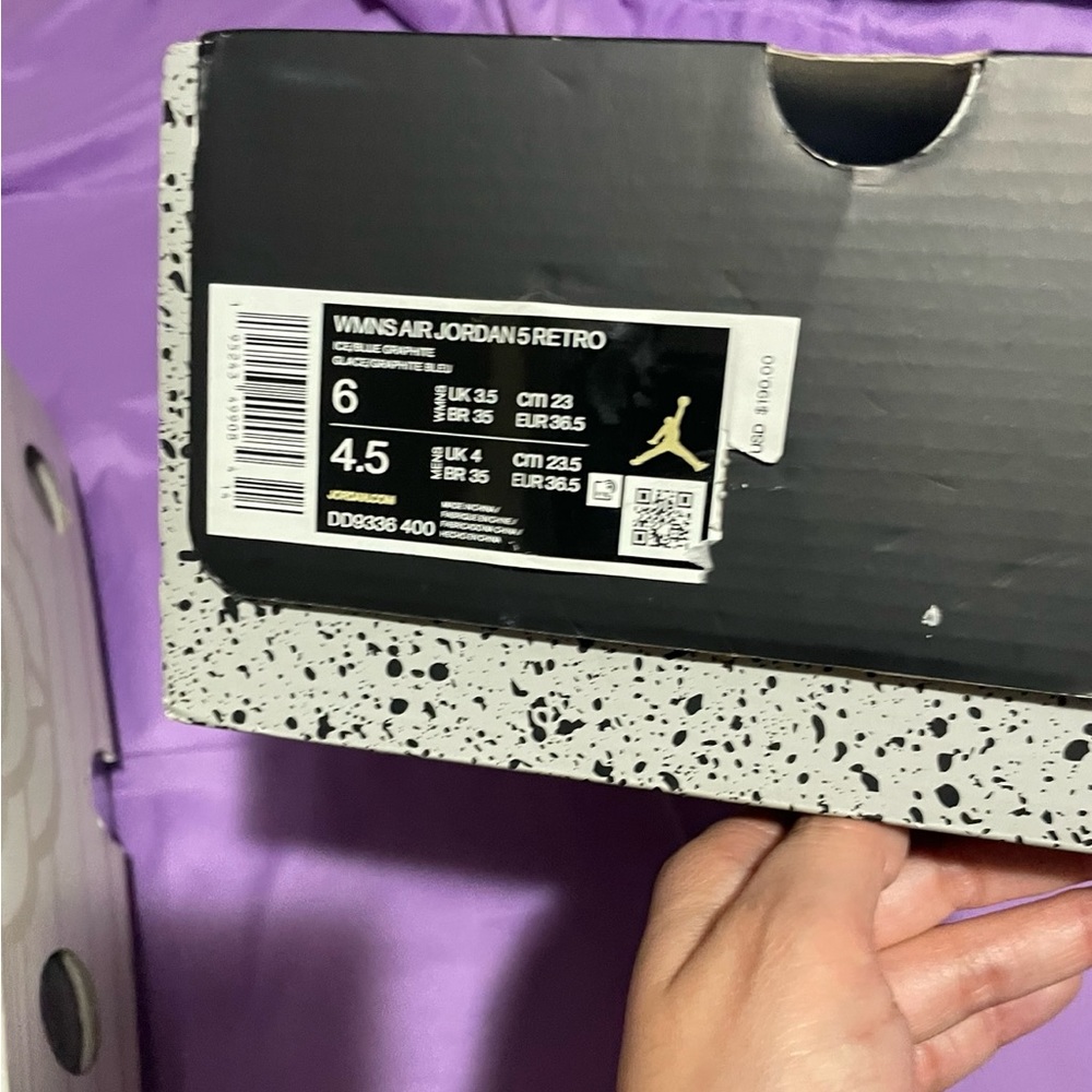 Jordan 5 women blue bird size 6